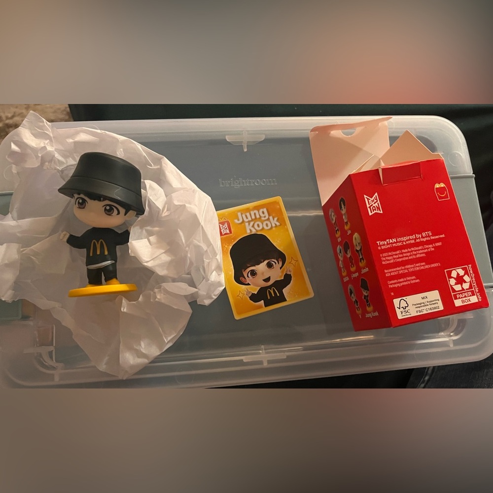BTS Jungkook Tiny Tan McDonalds Happy Meal Toy - Picture 2 of 2